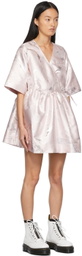 GANNI Pink Metallic Jacquard Mini Dress