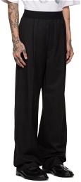We11done Black Wide Leg Trousers