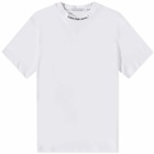 Calvin Klein Men's Embroidery Neck Logo T-Shirt in Bright White