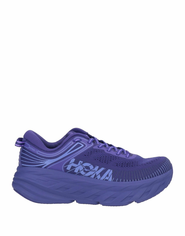 Photo: Hoka Bondi 7 Womens Sneakers Dark in Purple