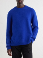 Mr P. - Brushed-Cashmere Sweater - Blue