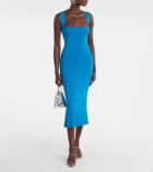Galvan Atalanta ribbed-knit cocktail dress