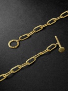 Fry Powers - Gold Vermeil, Enamel and Topaz Pendant Necklace