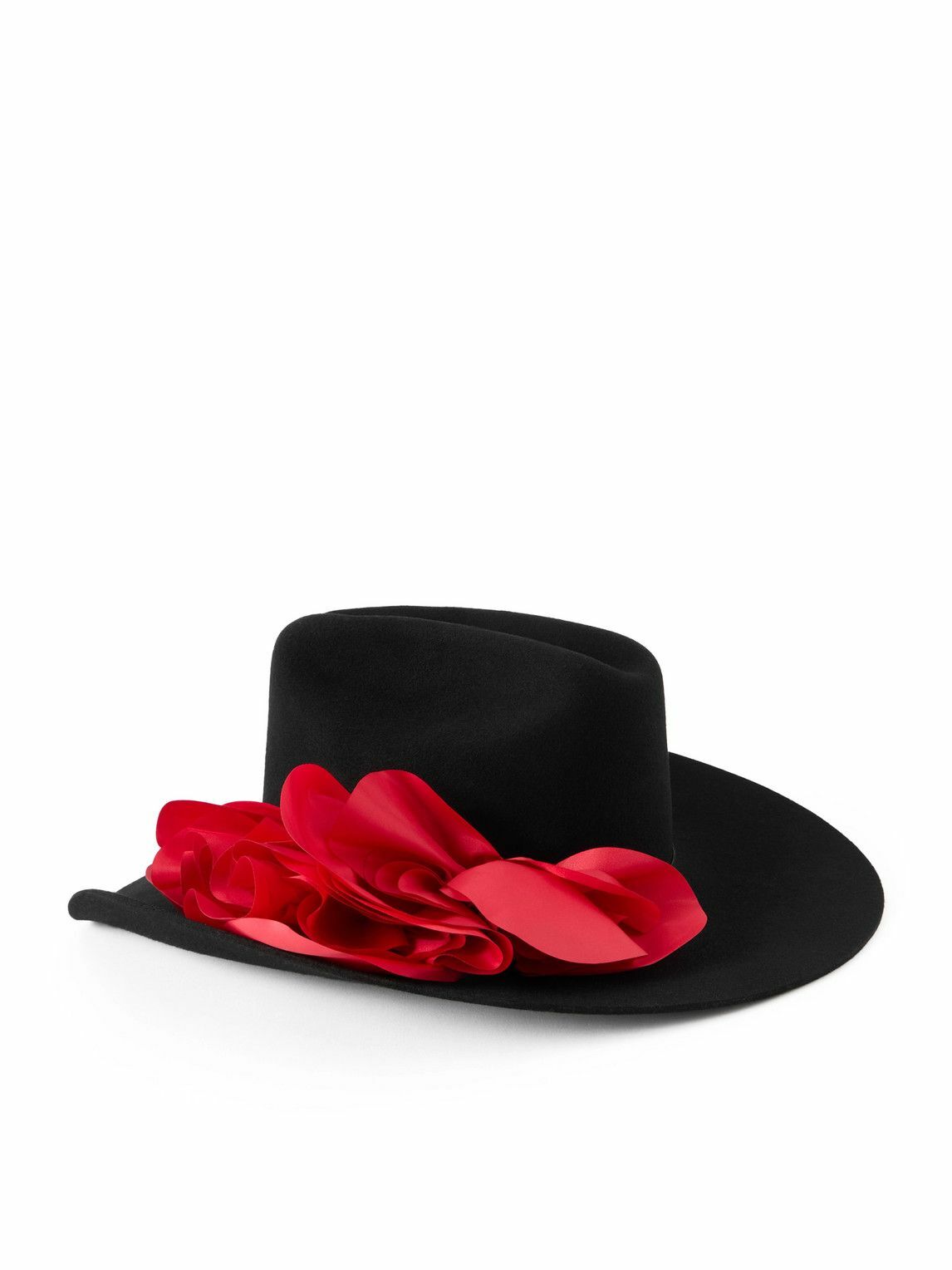 Willy Chavarria - Appliquéd Wool-Felt Fedora