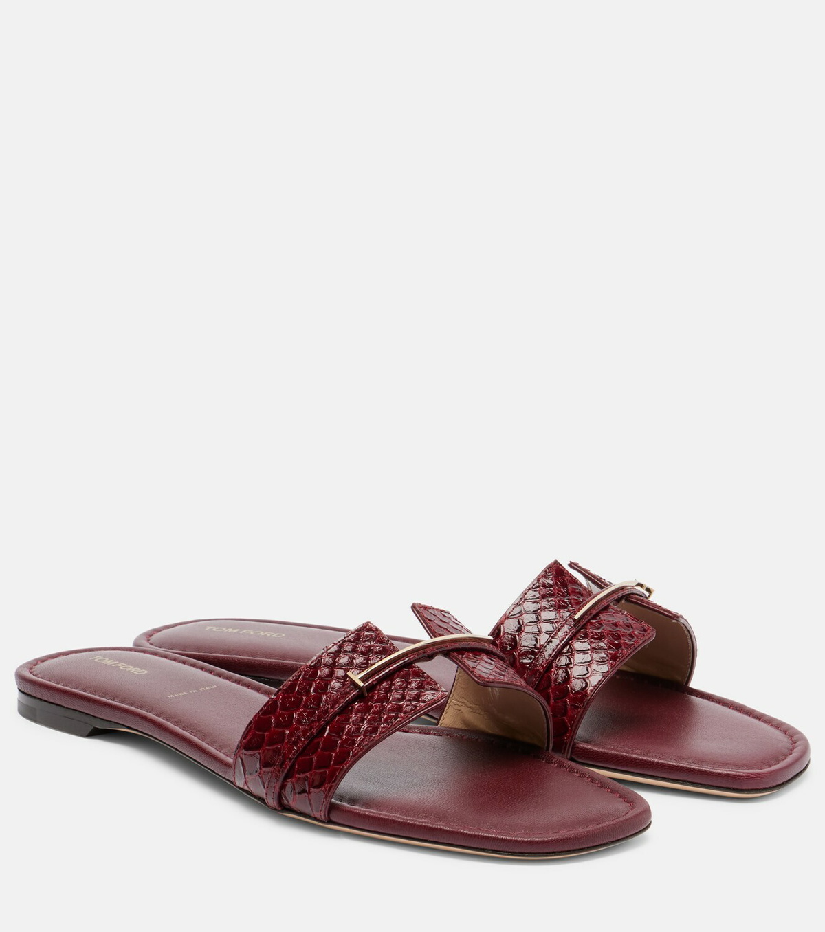 Tom Ford Julianne croc-effect leather slides