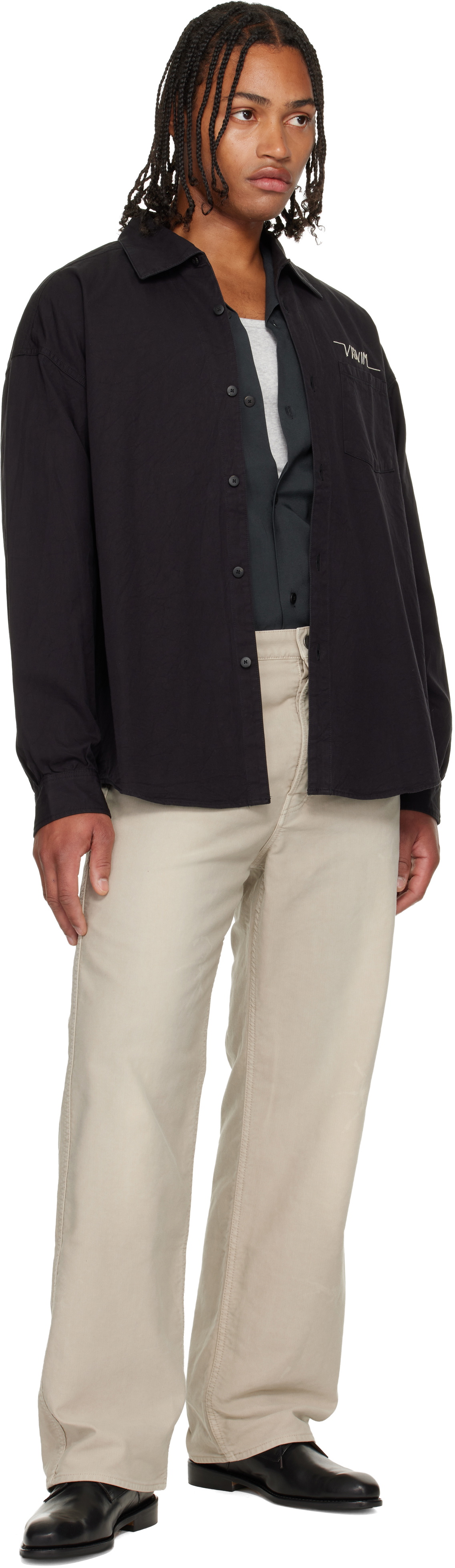visvim Black Palmer Shirt