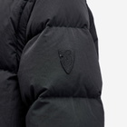 Burberry Men's Check Hood Puffer Jacket in Black/Charcoal