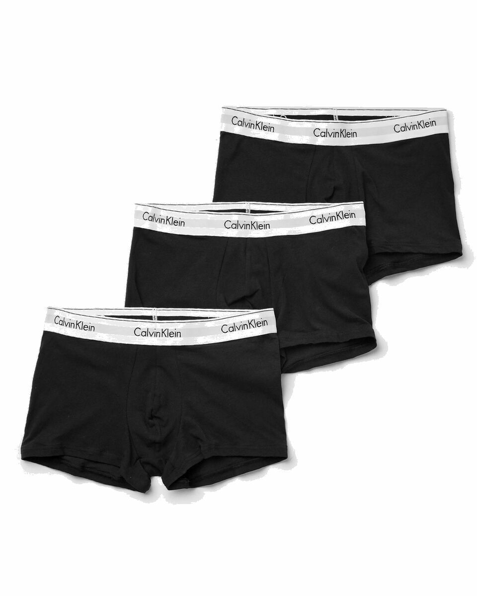Photo: Calvin Klein Underwear Modern Cotton Stretch Trunk 3 Pack Black - Mens - Boxers & Briefs