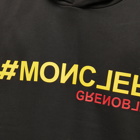 Moncler Grenoble Men's Hashtag Logo Popover Hoody in Black