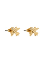 Kate Spade New York Plane Out of Office Stud Earrings - Gold - One Size