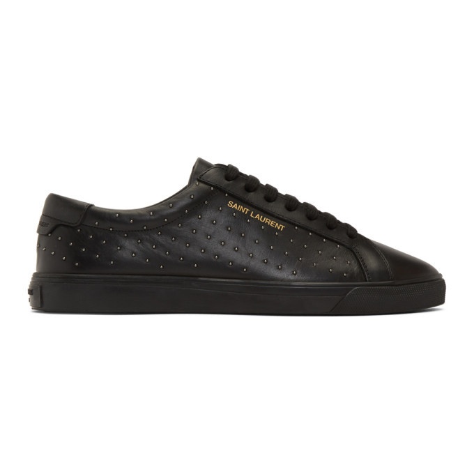 Photo: Saint Laurent Black Studded Andy Sneakers