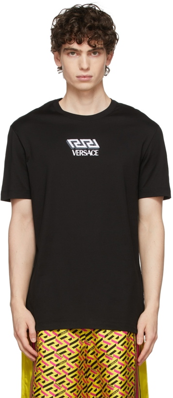 Photo: Versace Black Monogram Logo T-Shirt