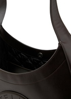 Stella Mccartney Logo Large Faux Leather Hobo bag - Dark Chocolate - One Size
