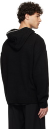 Dime Black Hardcore Wool Hoodie