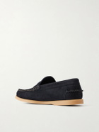Mr P. - Leo Suede Penny Loafers - Blue