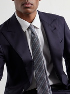 Missoni - 7cm Crochet-Knit Silk Tie - Blue