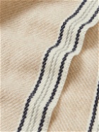 Brunello Cucinelli - Striped Wool and Cashmere-Blend Scarf