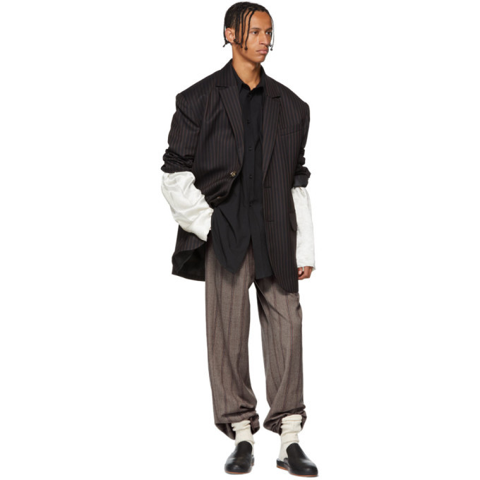Chin Mens Black Stripe Jacket