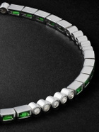 Yvonne Léon - 18-Karat White Gold, Diamond and Tsavorite Bracelet