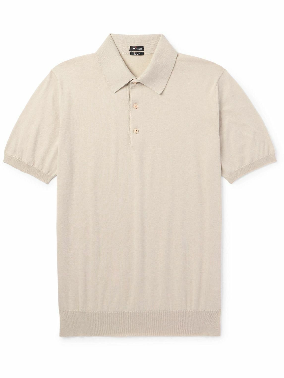 Kiton - Cotton Polo Shirt - Neutrals