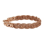 Emanuele Bicocchi SSENSE Exclusive Rose Gold Flat Braided Bracelet