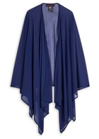 Talbot Runhof Sheer Stretch-mesh Stole - Dark Blue - One Size