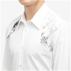 Alexander McQueen Men's Printed Harness Shirt in Optical White