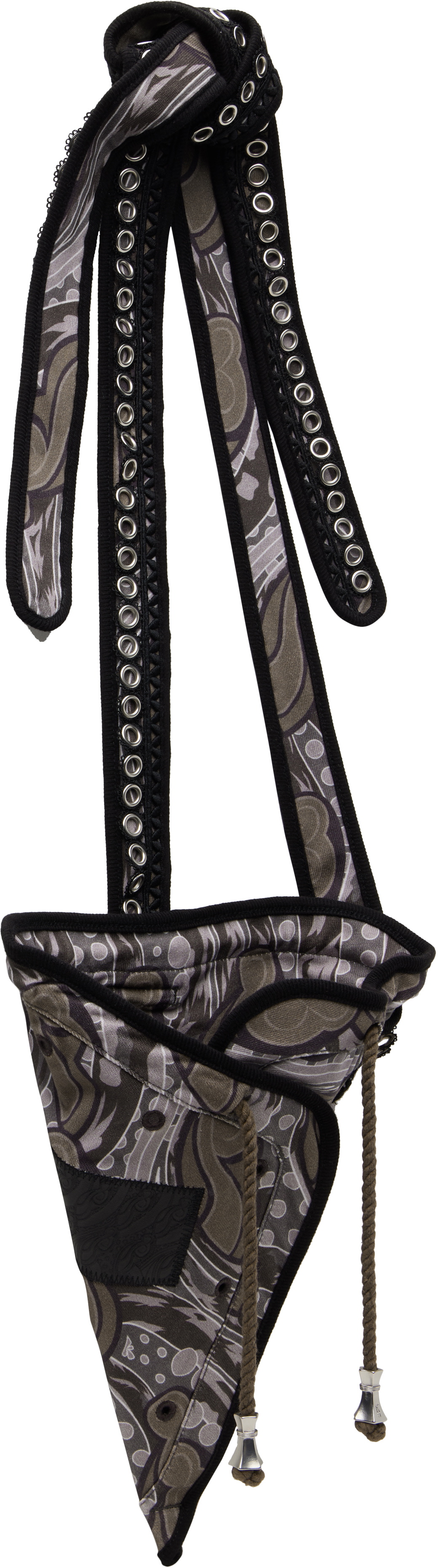 Kiko Kostadinov Gray Hatha Jersey Bag