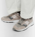 New Balance - 1530 Suede, Leather and Mesh Sneakers - Gray