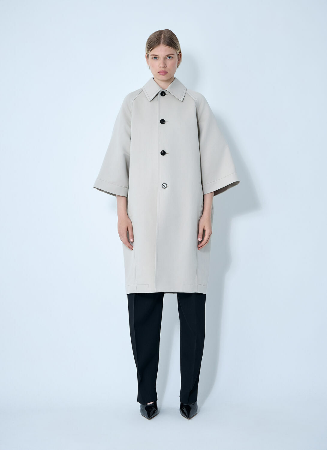 Bottega Veneta Silk-And-Cotton-Blend Coat