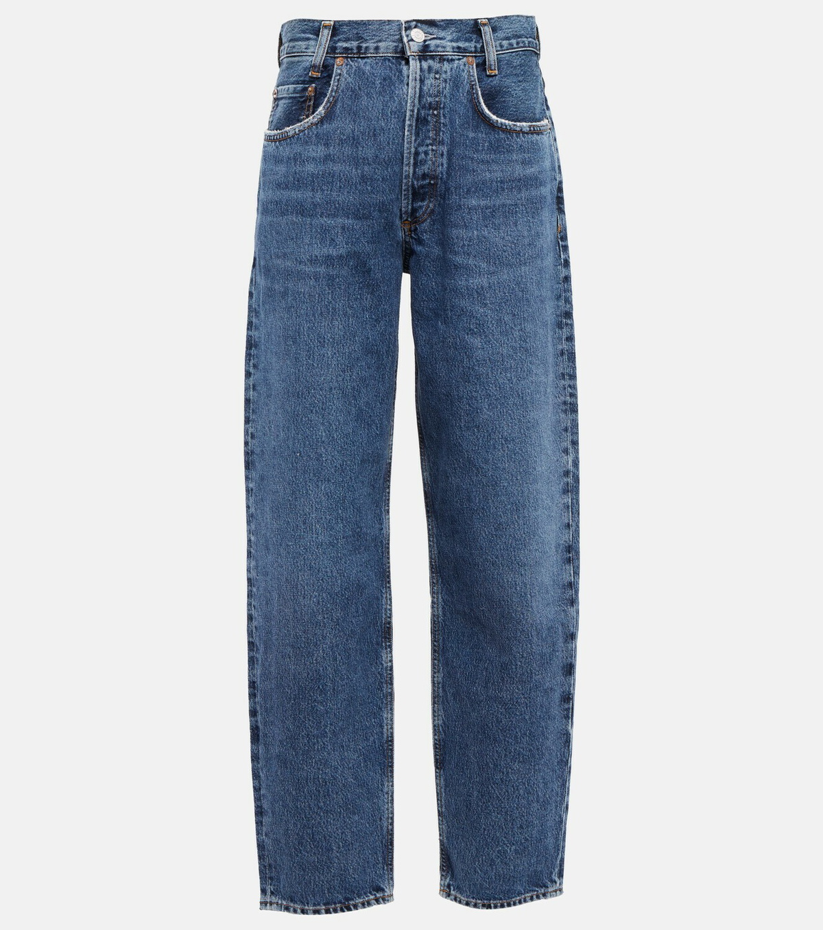 パンツ AGOLDE Tapered High Rise Exhaust Denim Pants Blue A1831371PA Agolde - Tapered Baggy high-rise jeans AGOLDE