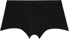 Sunspel Three-Pack Black Stretch Cotton Boxer Briefs
