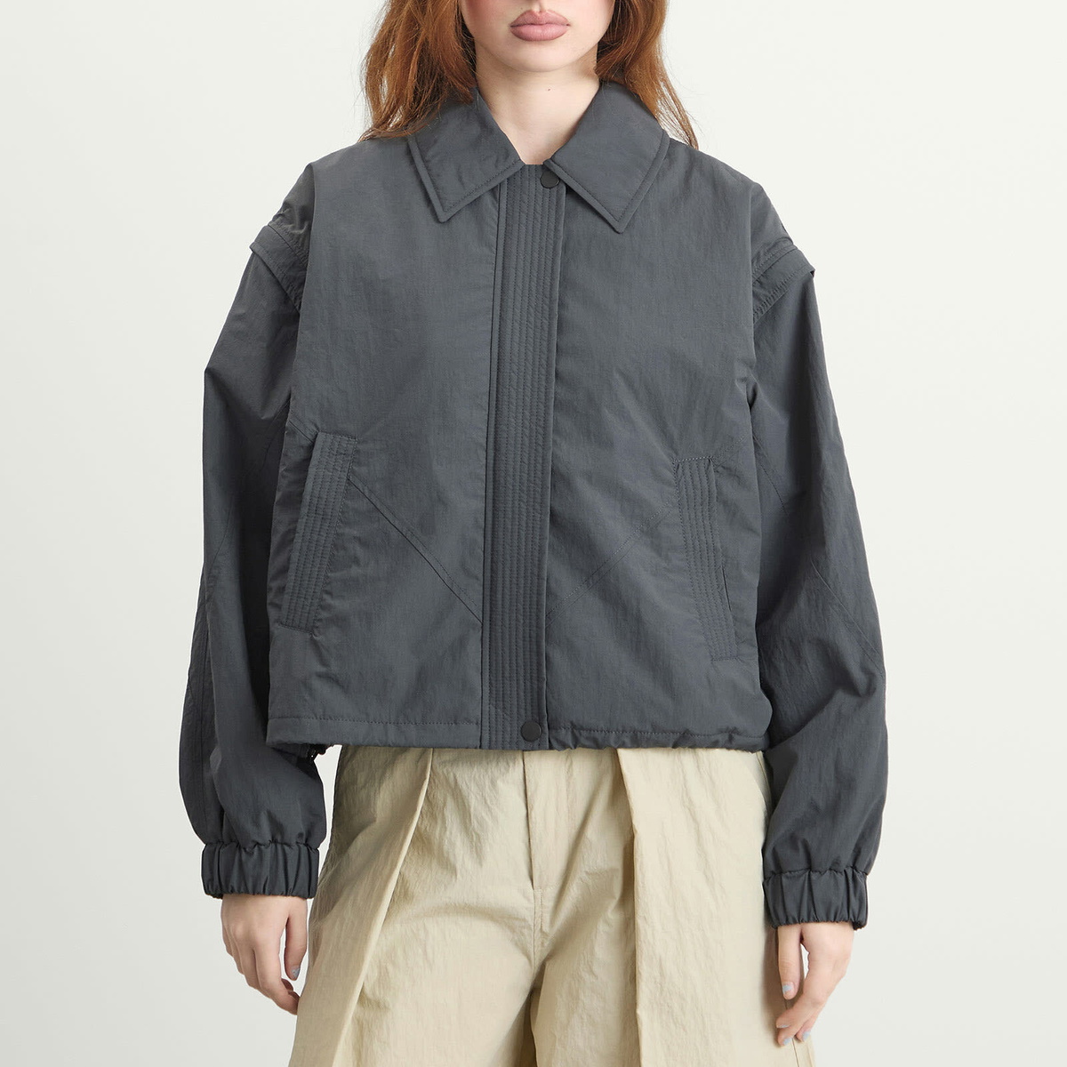 YMC Women's Heath Bomber Jacket in Charcoal