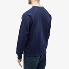 Battenwear Men's Reach Up Crew Sweat in Midnight Navy