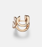 Repossi Serti Sur Vide 18kt rose gold single ear cuff with diamonds