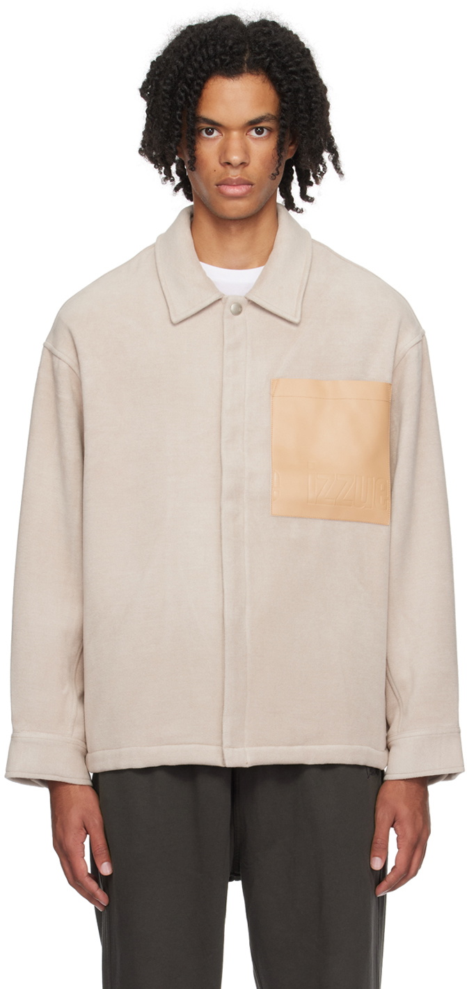 Izzue Beige Embossed Jacket