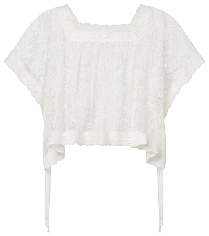 Photo: Dôen Vennette cropped lace top