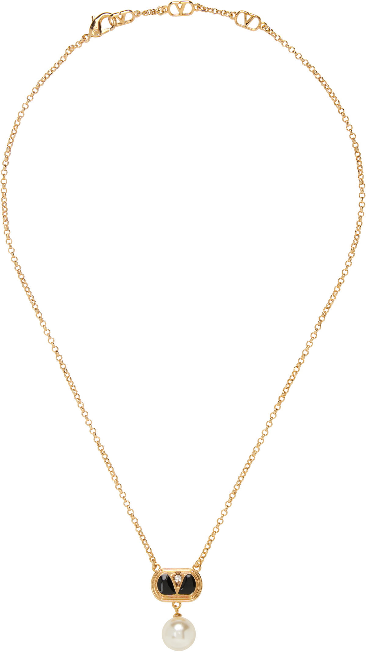 Valentino Garavani Ovalette Metal Necklace