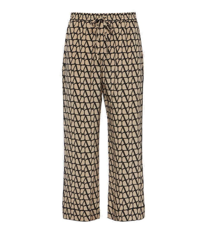 Photo: Valentino Toile Iconographe silk straight pants