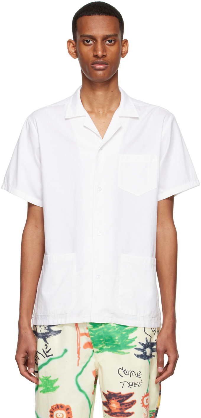 Bather White Cotton Shirt Bather