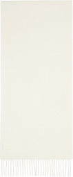 Max Mara White Dalia Scarf