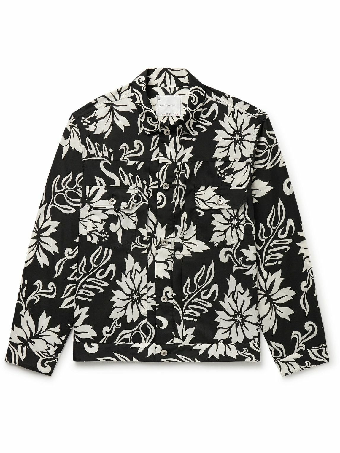 こんぶ☆sacai 美品 191,000円 Pleated Jacket Sacai Pleated Jacket | Black | FARFETCH