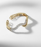 Yeprem Golden Strada 18kt gold bangle with diamonds