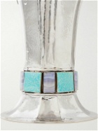 Buccellati - Sterling Silver, Amazonite and Chalcedony Vase