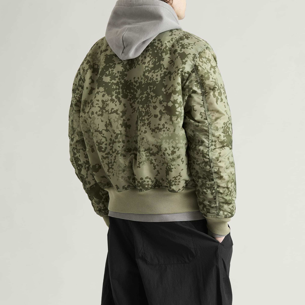 Alpha Industries Men's MA-1 Camo Heritage Bomber Jacket in M48 Forest Camo