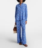 Heidi Klein Mykonos printed silk shirt