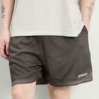 Represent Men's Washed Mesh Shorts in Vintage Khaki