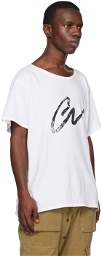 Greg Lauren White 'GL' T-Shirt