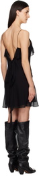 Acne Studios Black Silk Minidress