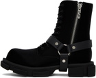 both Black Gao Harness Boots